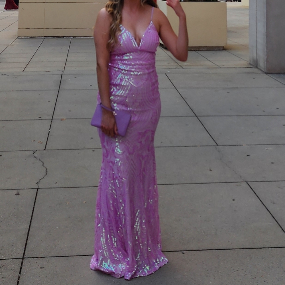 Pink Sequin Dress